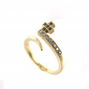 Χρυσό δαχτυλίδι με προσαρμόσιμο μέγεθος | L'or.D
