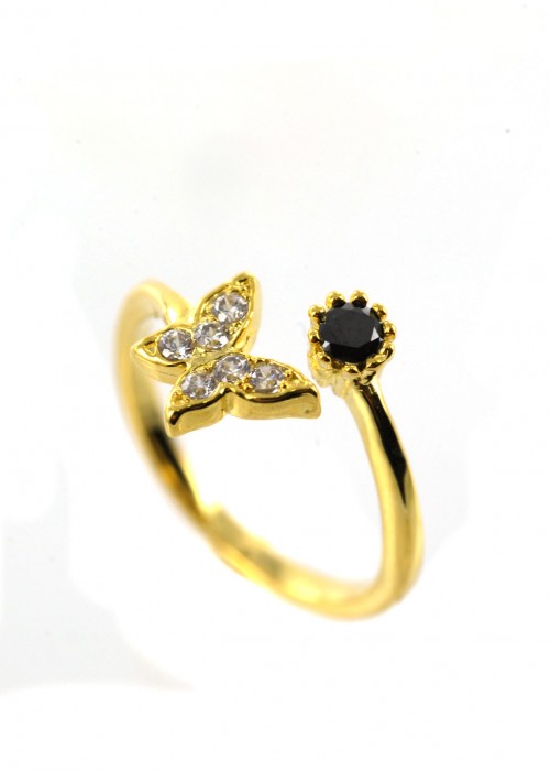 Δαχτυλίδι πεταλούδα από κίτρινο χρυσό| L'or.D